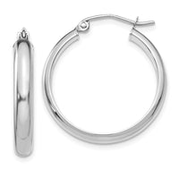 Thumbnail for 14k White Gold Hoop Earrings