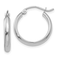 Thumbnail for 14k White Gold Hoop Earrings