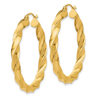 Thumbnail for 14k Light Twisted Hoop Earrings