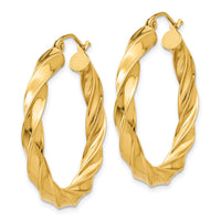 Thumbnail for 14k Light Twisted Hoop Earrings