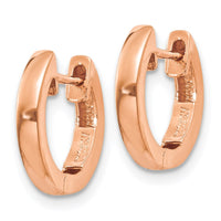 Thumbnail for 14K Rose Gold Hinged Hoop Earrings