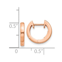 Thumbnail for 14K Rose Gold Hinged Hoop Earrings