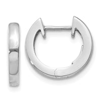 Thumbnail for 14K White Gold Hinged Hoop Earrings
