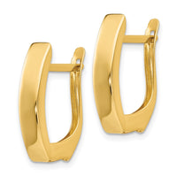 Thumbnail for 14K Gold Polished Hinged Post Earrings