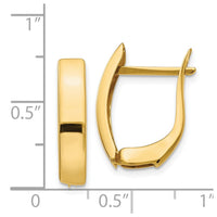 Thumbnail for 14K Gold Polished Hinged Post Earrings