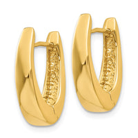 Thumbnail for 14k Polished Hinged Hoop Earrings
