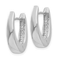 Thumbnail for 14k White Gold Hinged Hoop Earrings