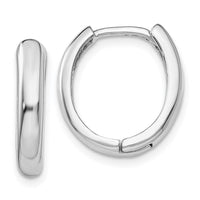 Thumbnail for 14k White Gold Hinged Hoop Earrings