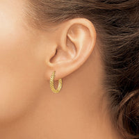 Thumbnail for 14k Mesh Hoop Earrings