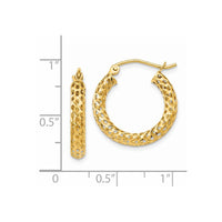 Thumbnail for 14k Mesh Hoop Earrings