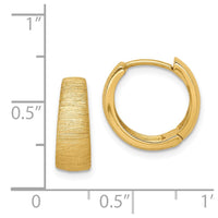 Thumbnail for 14K Textured Hoop Earrings