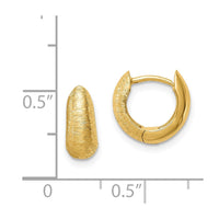 Thumbnail for 14K Textured Hoop Earrings