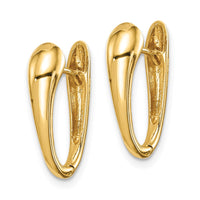 Thumbnail for 14K Polished Hinged Hoop Earrings