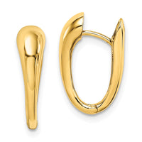 Thumbnail for 14K Polished Hinged Hoop Earrings