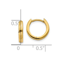 Thumbnail for 14k 2.25mm Round Hinged Hoop Earrings