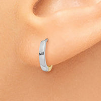 Thumbnail for 14k Two-tone 1.75mm Round Hinged Hoop Earrings