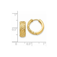 Thumbnail for 14k 5mm Hinged Hoop Earrings