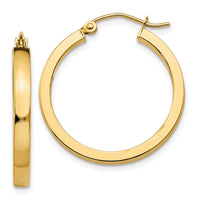 Thumbnail for 14k 2x3mm Square Tube Hoops