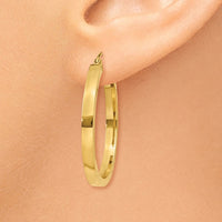 Thumbnail for 14k 2x3mm Square Tube Hoops