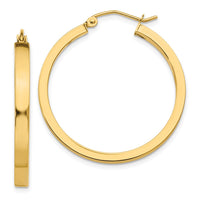 Thumbnail for 14k 2x3mm Square Tube Hoops