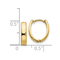 Thumbnail for 14k Polished Hinged Hoop Earrings