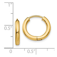 Thumbnail for 14k Polished Hollow Hoop Earrings