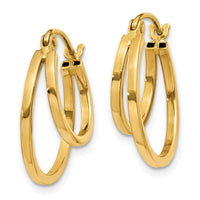 Thumbnail for 14K Double Hoop Earrings