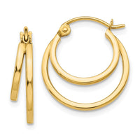 Thumbnail for 14K Double Hoop Earrings