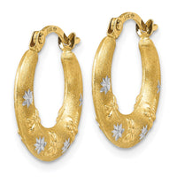 Thumbnail for 14K & Rhodium Hoop Earrings
