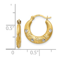 Thumbnail for 14K & Rhodium Hoop Earrings