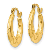 Thumbnail for 14K Hollow X Hoop Earrings