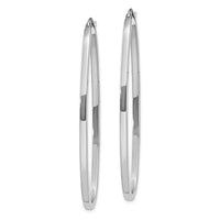 Thumbnail for 14k White Gold Large Oval Hoop Earrings