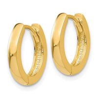 Thumbnail for 14k Round Hinged Hoop Earrings