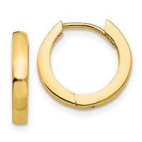Thumbnail for 14k Round Hinged Hoop Earrings