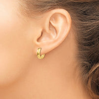 Thumbnail for 14k Round Hinged Hoop Earrings