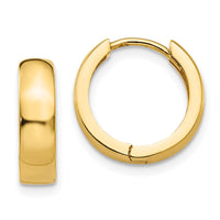Thumbnail for 14k Round Hinged Hoop Earrings