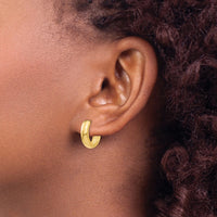 Thumbnail for 14k Round Hinged Hoop Earrings