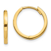 Thumbnail for 14k Round Hinged Hoop Earrings