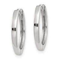 Thumbnail for 14k White Gold Round Hinged Earrings