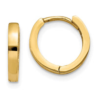 Thumbnail for 14k Round Hinged Hoop Earrings