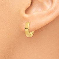 Thumbnail for 14k Round Hinged Hoop Earrings