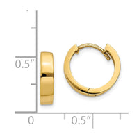 Thumbnail for 14k Round Hinged Hoop Earrings
