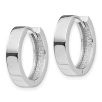 Thumbnail for 14k White Gold Round Hinged Earrings