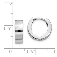 Thumbnail for 14K White Gold Hinged Hoop Earrings