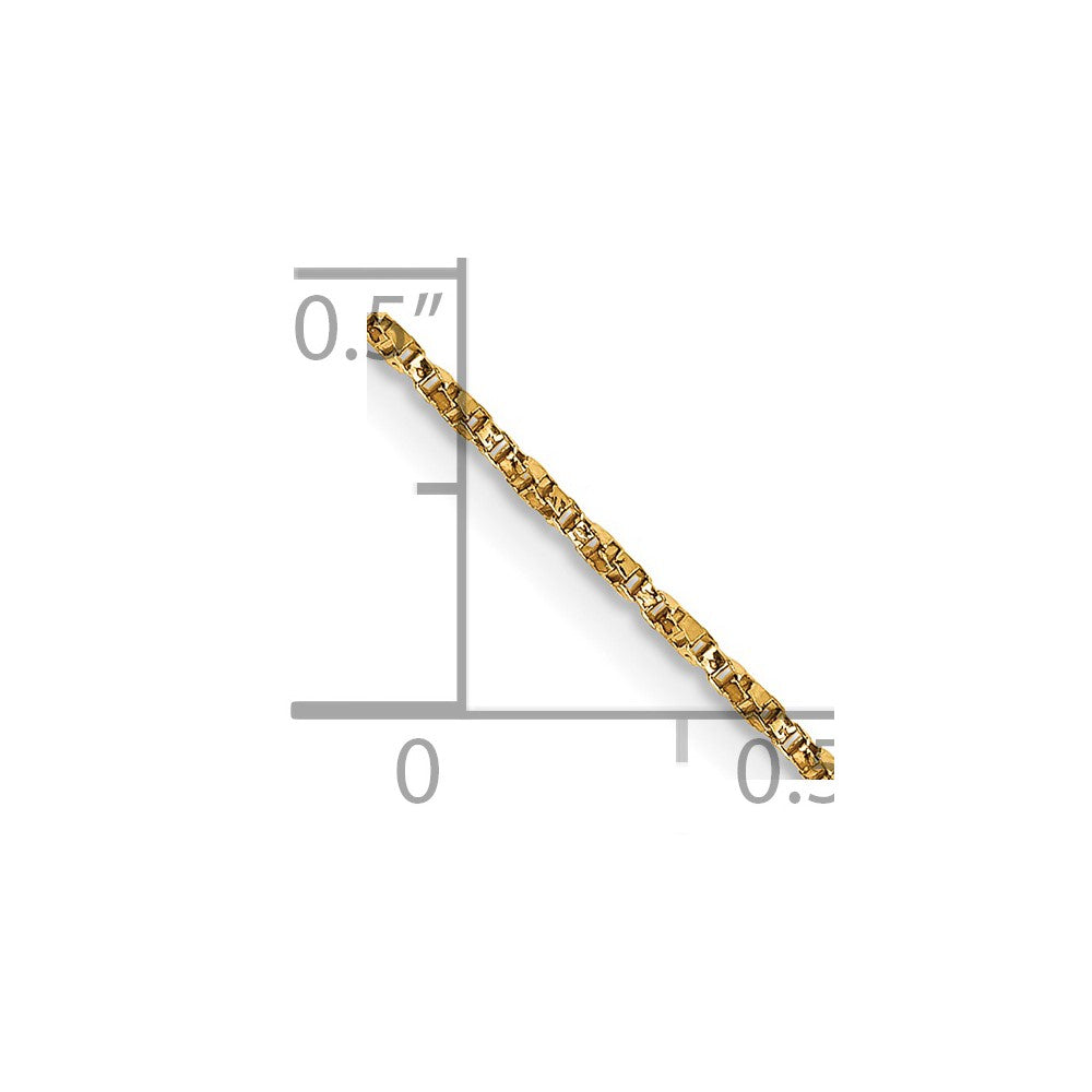 14k .95mm Twisted Box Chain