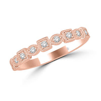 Thumbnail for 14K Rose Gold 1/6 Ct.Tw. Diamond Stackable Band