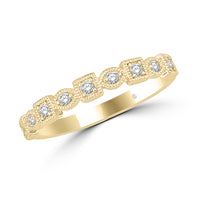 Thumbnail for 14K Yellow Gold 1/6 Ct.Tw. Diamond Stackable Band
