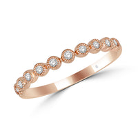 Thumbnail for 14K Rose Gold 1/6 Ct.Tw. Diamond Stackable Band