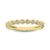 Thumbnail for 14K Yellow Gold 1/6 Ct.Tw. Diamond Stackable Band