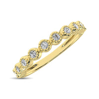 Thumbnail for 14K Yellow Gold 1/6 Ct.Tw. Diamond Stackable Band